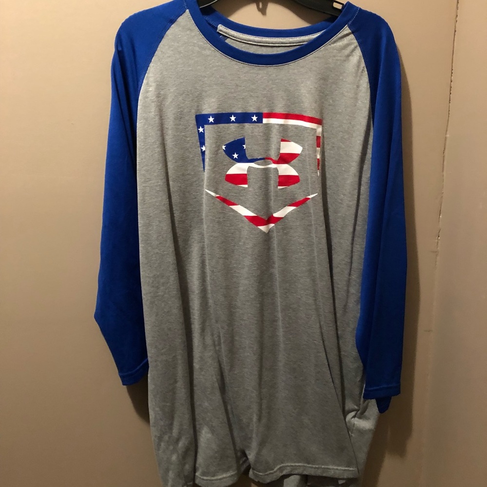 Under Armour 3/4  baseball shirt